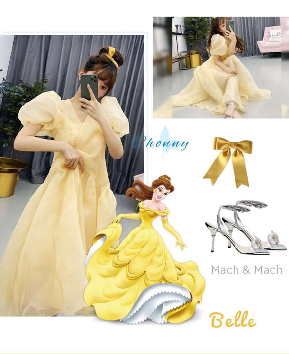 迪士尼在逃公主裙!仅拍照穿过一次,太出片了。