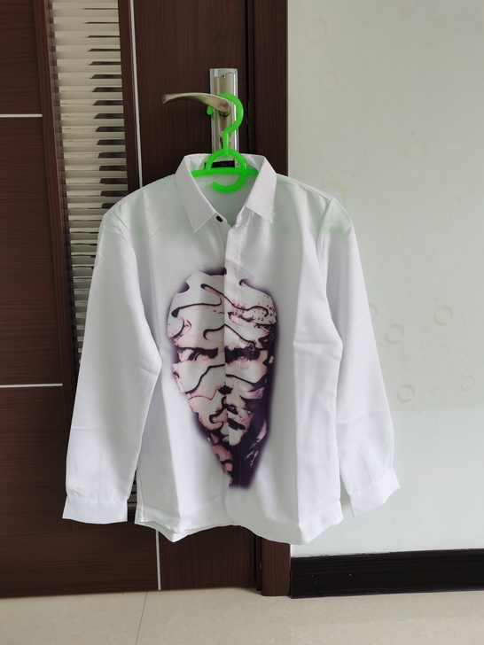 全新初秋男士白色衬衫XL