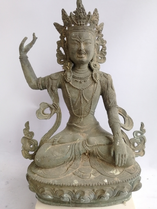 老佛像藏传铜佛像 高30厘米左右,重4斤7...