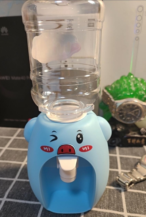 儿童饮水机过家家玩具趣味萌猪按压出水仿真饮...