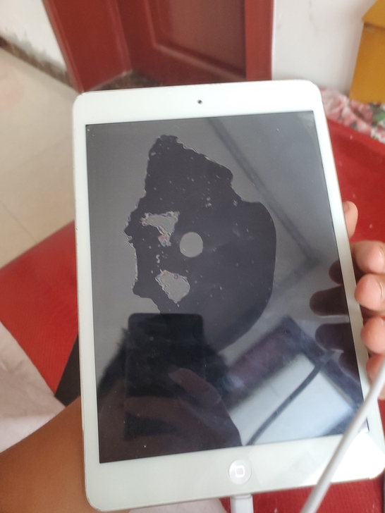 ipadmini2 屏幕如图 有锁无锁位置...
