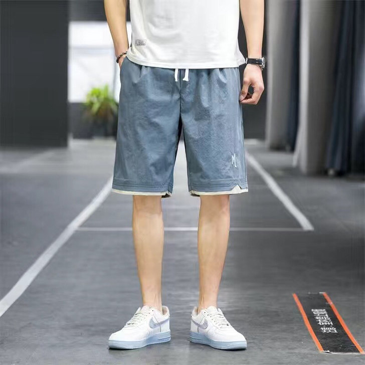 短裤男外穿2021裤子男夏季宽松薄款男士宽...