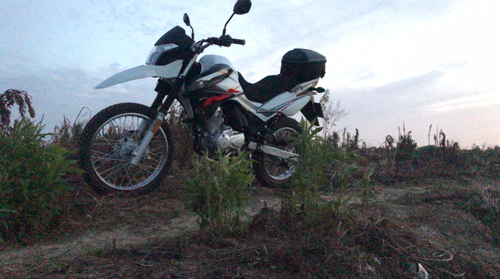 豪爵NK150S，林道越野车型。刚刚100...