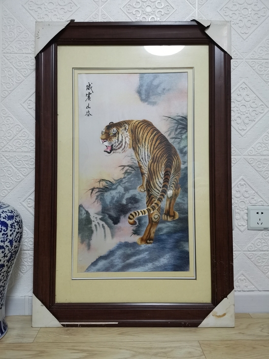 苏绣画，国画，古画，公司库存的一幅苏绣刺绣...