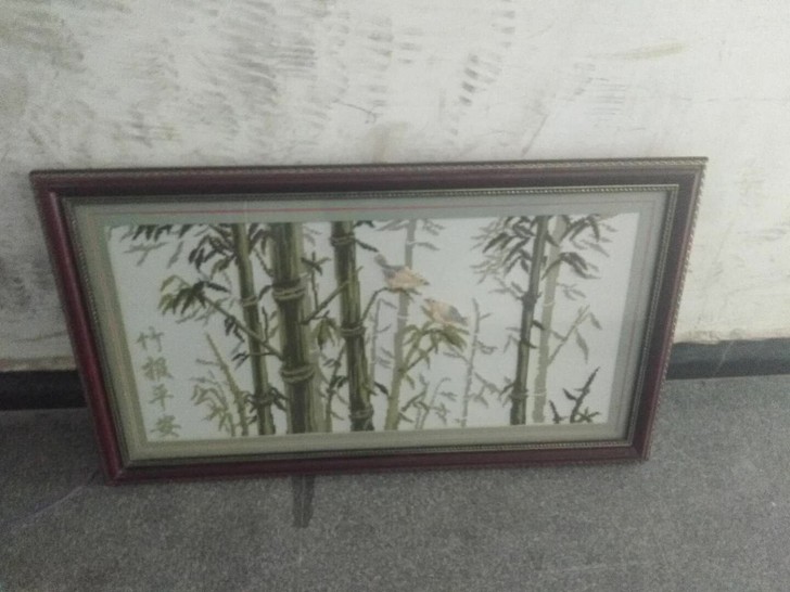 手工刺绣画,95*55