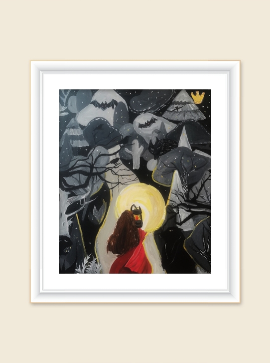 油画布  油画颜料，注意没有边框哈，需要自...