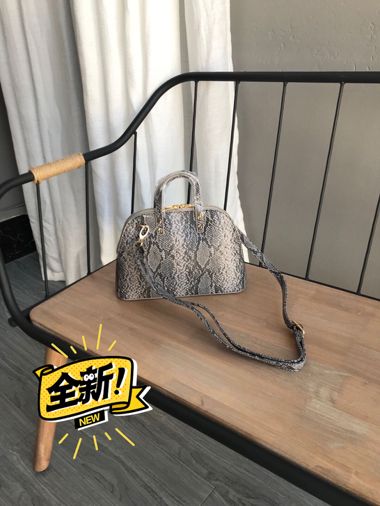 日单日本 蛇纹贝壳包手提包女包