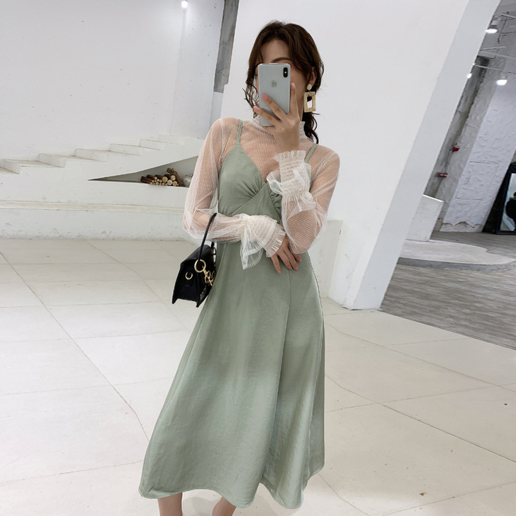 全新，xl淡绿色仙女风