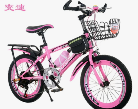 儿童自行车女孩女童公主款6-8-10-12...