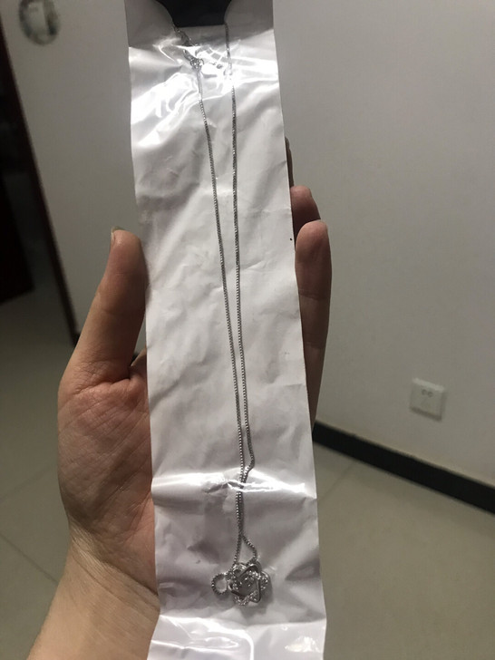 全新六芒星银色项链，保色一年，因为未拆封，...