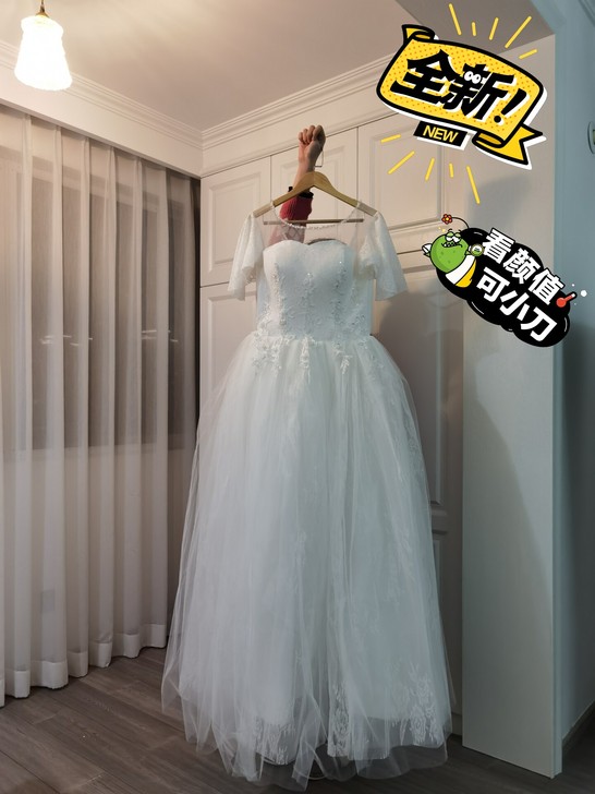 全新婚纱s码，有意私聊