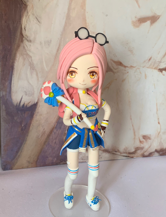 王者荣耀花木兰青春决赛季粘土大Q版手办顺丰...