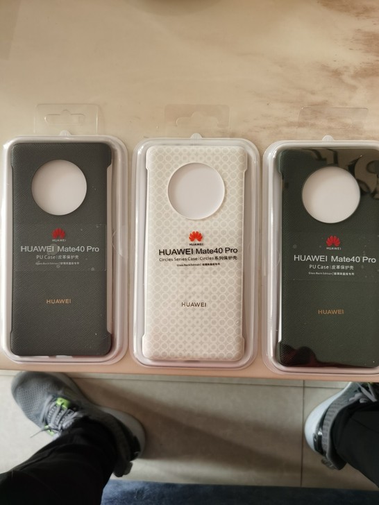 原厂华为mate40pro皮革手机壳mat...