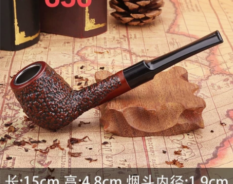 非实木铁锅烟斗树脂烟锅麻点刻花雕花烟杆烟袋...
