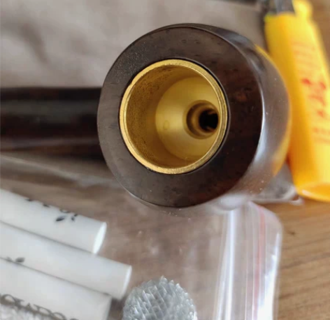 三用实木烟斗男士便携小号全套黑檀木烟袋锅专...