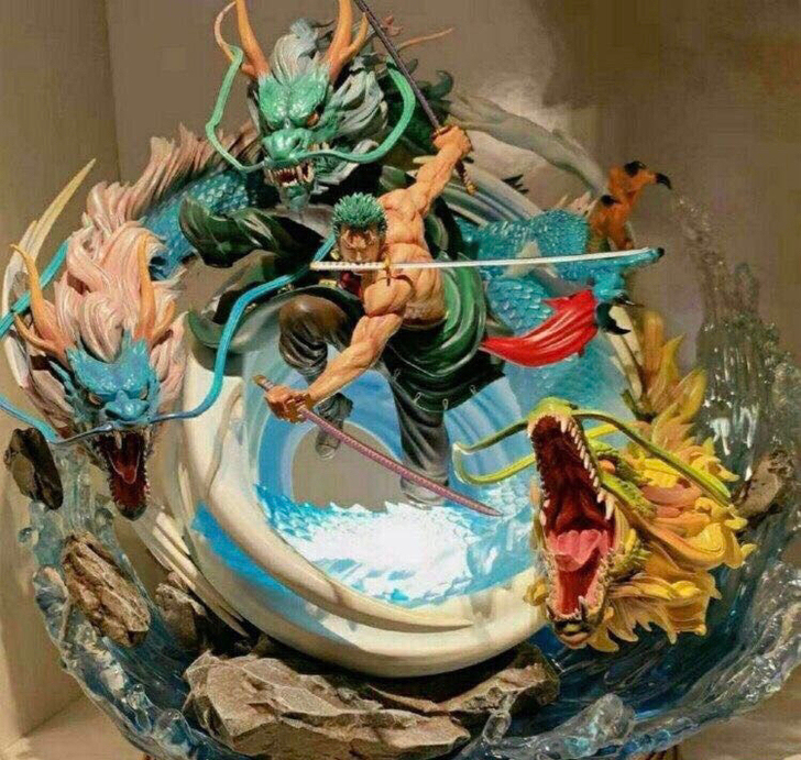 海贼王手办索隆路飞雷神只出图中款海贼王手办...