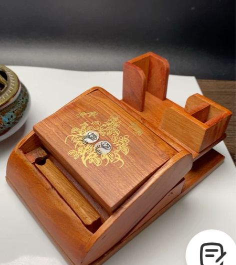 纯实木跳烟架，贝壳画镶嵌，尺寸如图，放在老...