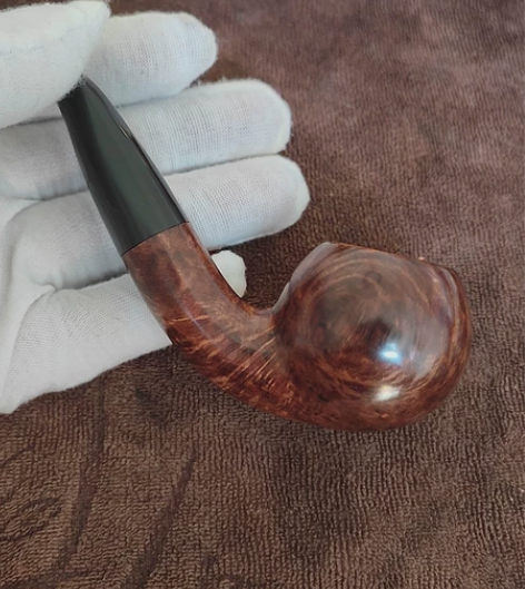 全新欧洲石楠木烟斗苹果斗 ，有着清晰的纹路...