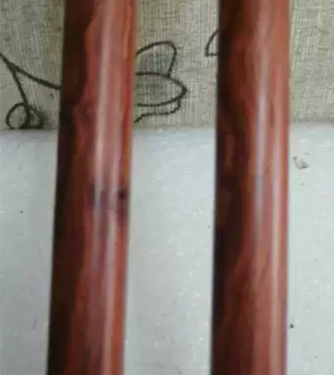 新品红木烟袋杆，花纹亮丽，山水火焰纹，檀木...