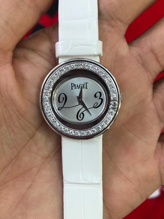 伯爵 女装 石英动力 18k白金 后顶级钻...