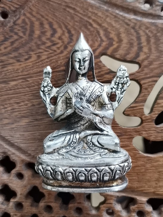 白铜藏传佛教雕像一个M02