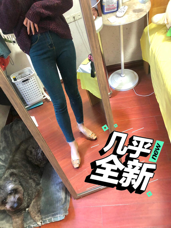 新款高腰显瘦小脚裤 修身牛仔裤韩国牛仔裤，...