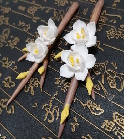 陶瓷花,一对出售,可做茶摆和插花摆件,造型...