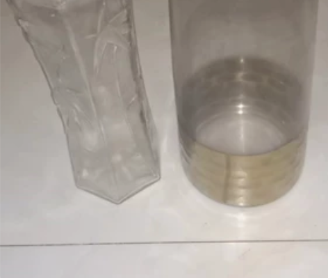 特价处理玻璃花瓶加厚 客厅插花摆件加上假花...