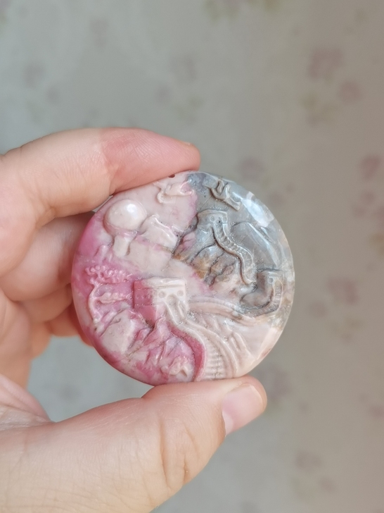 高货，油画料长城，三个颜色，瓷蓝，玫红夹杂...