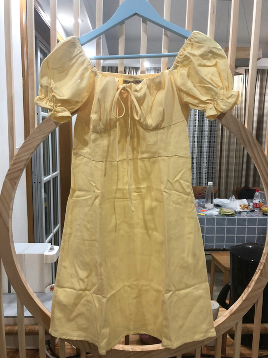 全新软牛仔连衣裙法式