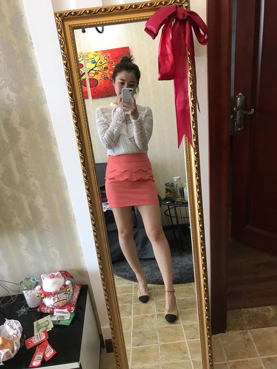 ccdd粉色半身裙 短裙通勤ol风白领必备...
