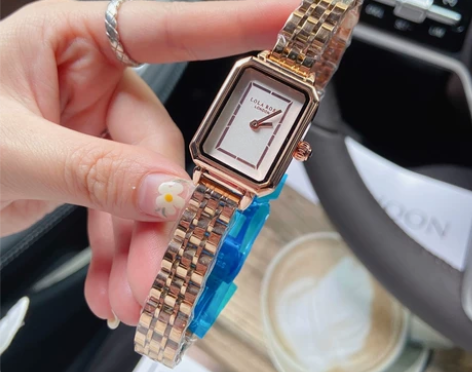 钢带 Lola Rose罗拉玫瑰玫瑰金黑玛...