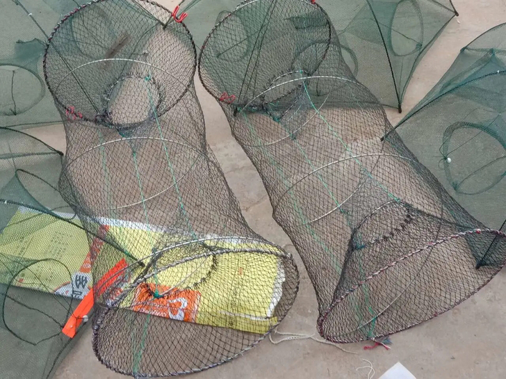 【特价处理】折叠捕鱼花篮竹笼渔网捕鱼乌龟鳖...