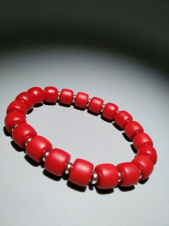 雪巴手串,红雪巴手链!古法工艺,珠体器形漂...