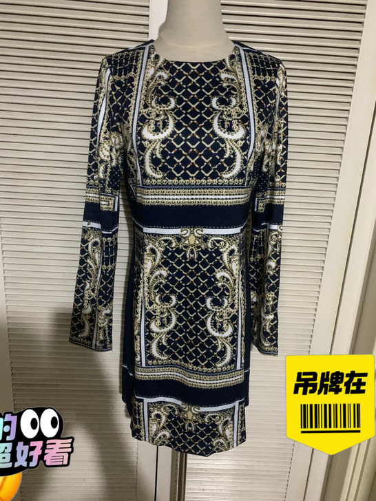 全新宫廷风连衣裙，有吊牌，高大上的图案，做...
