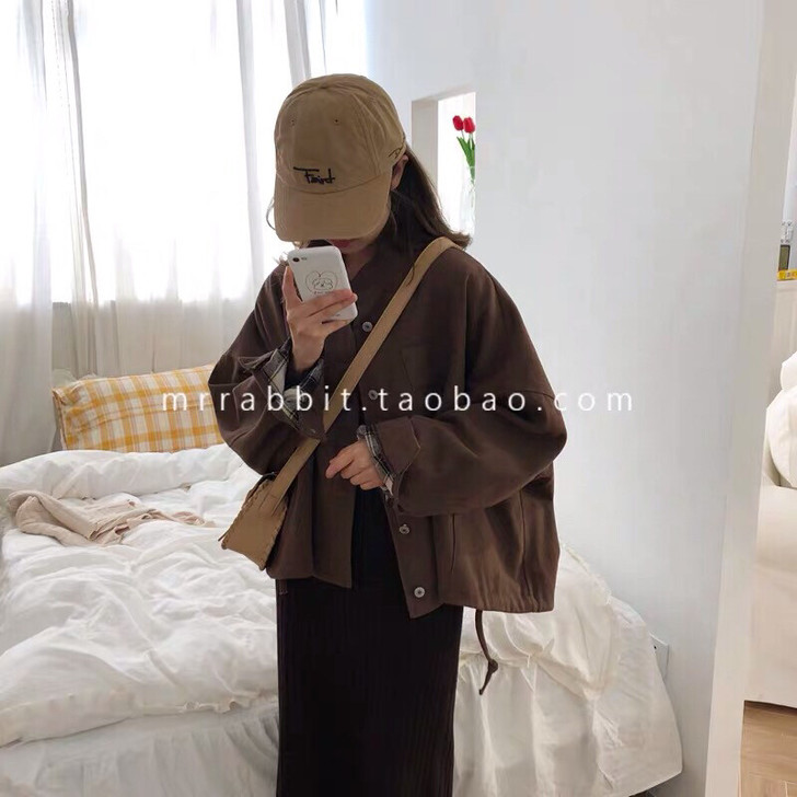 云端少女。A系女友 中性风 百搭好穿 in...