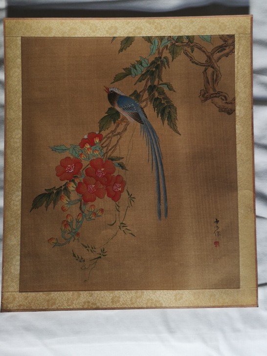 名家老绢画
