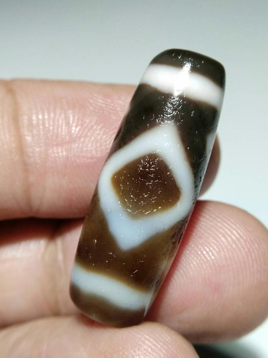 扁型=朱砂金刚一眼天地天珠，泌色唯美老味，...