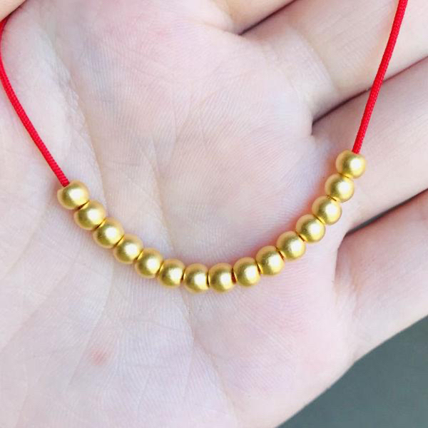 特价黄金小金珠黄金4mm古法金珠  足金 ...