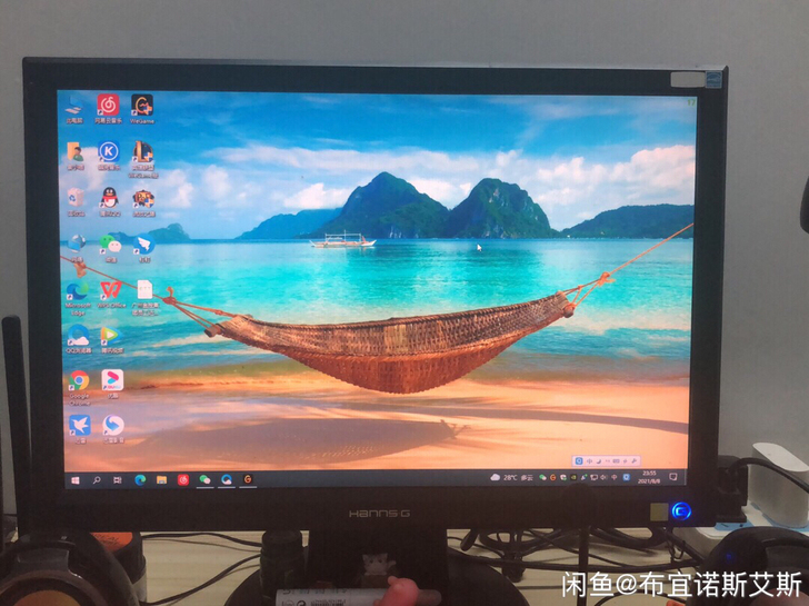 19寸显示器 瀚视奇,基本全新,保养的特别...