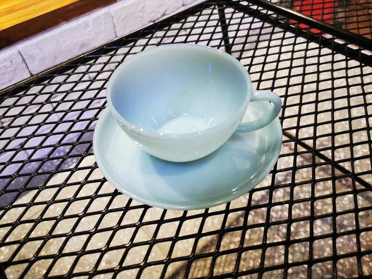 fireking 火王 奶玻璃 咖啡杯碟 ...