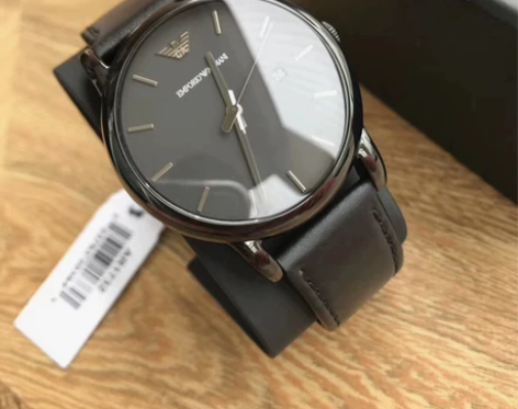 代购阿玛尼Armani男士简约时尚皮带石英...