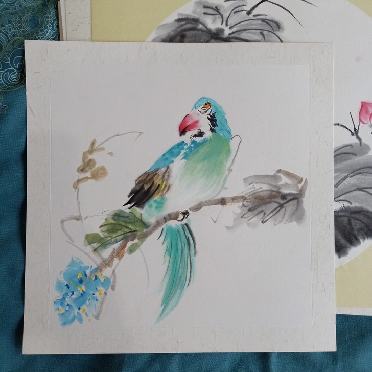 33*33的写意国画 装饰全新