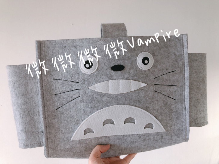 宿舍神器床边挂篮毛毡龙猫大号