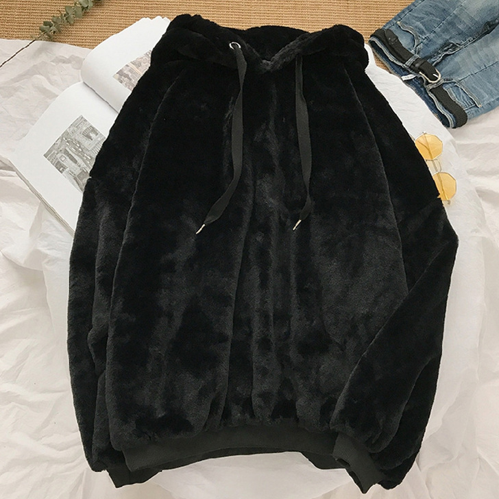 2019新款秋冬加绒卫衣女超火cec洋气宽...