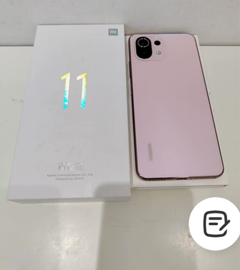 小米11青春版8+128樱花蜜粉，几乎全新...