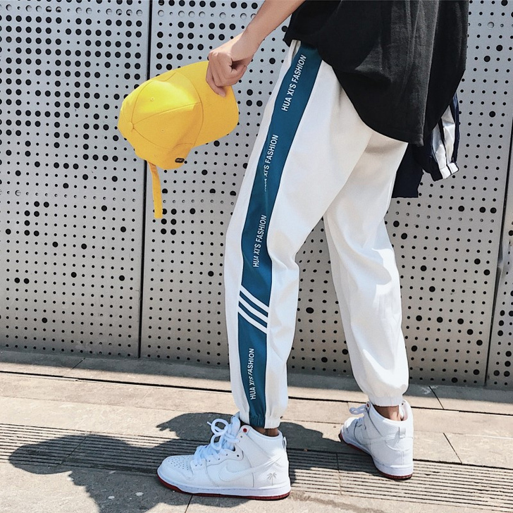 运动裤女夏季薄款宽松束脚韩版ulzzang...