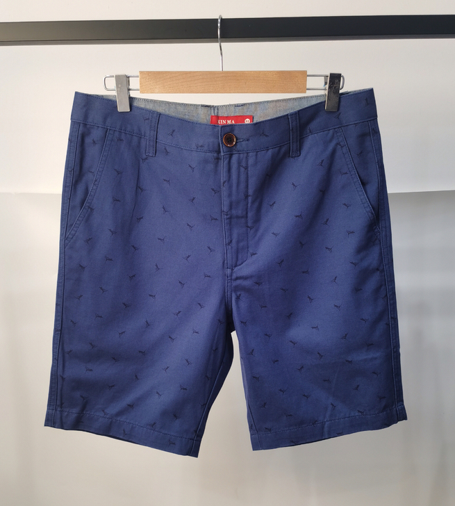 夏季青年短裤男士休闲裤印花男短裤时尚五分裤...