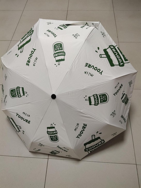 简画小清新ins太阳伞防紫外线学生女折叠遮...