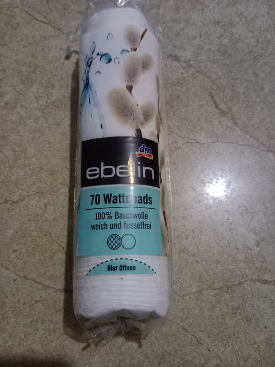 德国进口Ebelin伊贝琳卸妆棉纯棉无絮化...